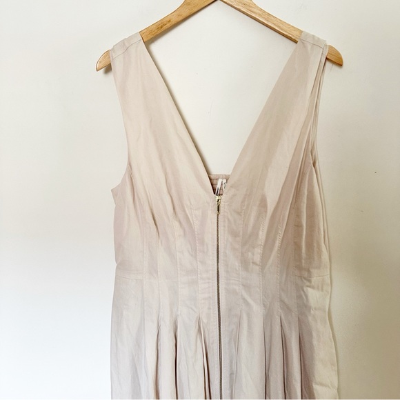 Anthropologie By Anthropologie Sleeveless V-Neck Corset Midi Dress - Picture 5 of 8